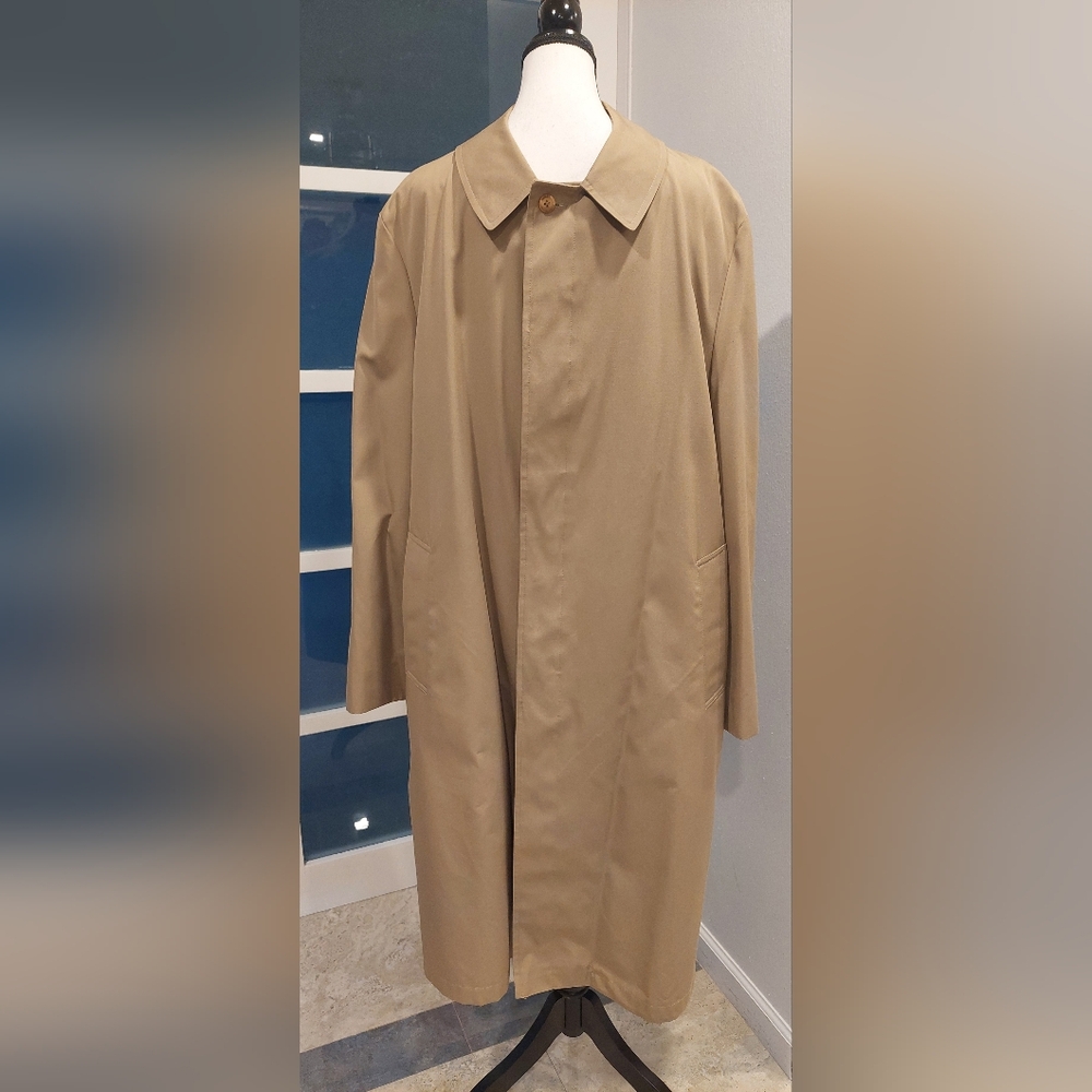 LONDON TOWNE , MENS Classic Beige Trench Coat